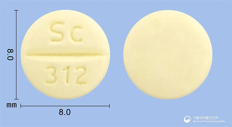 가드렛정100mg 실물 사진