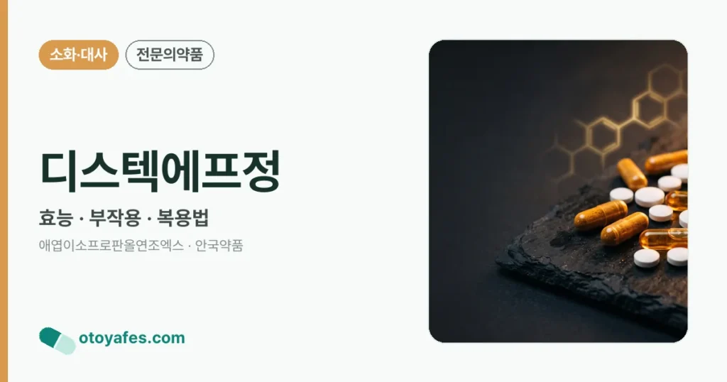 디스텍에프정 정리 썸네일