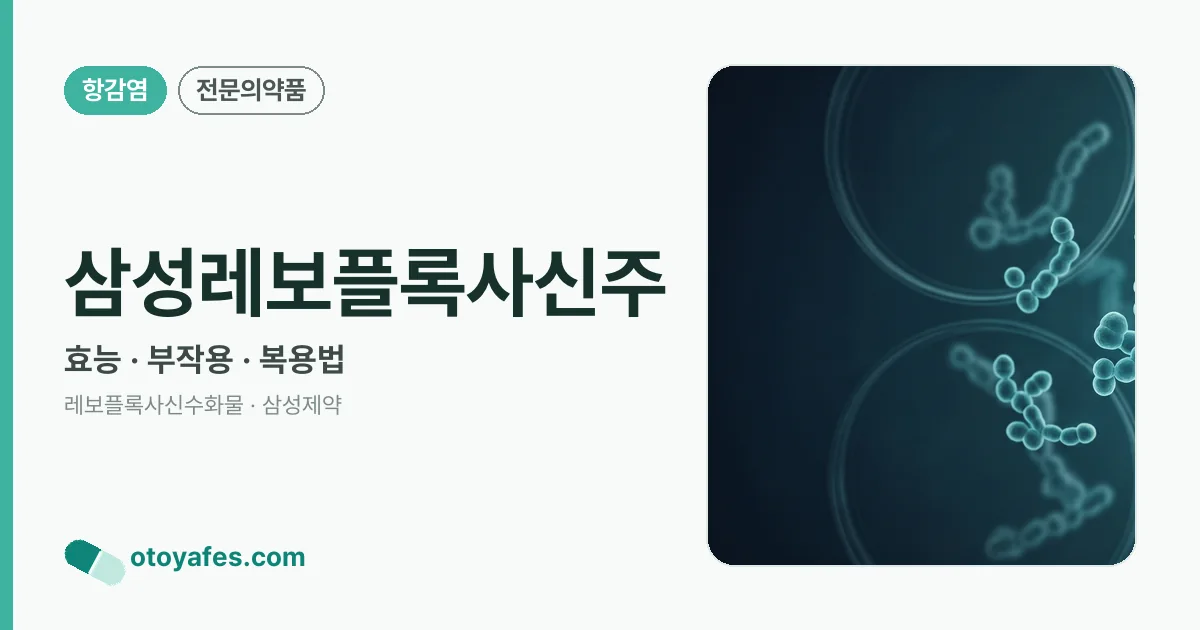 삼성레보플록사신주 정리 썸네일