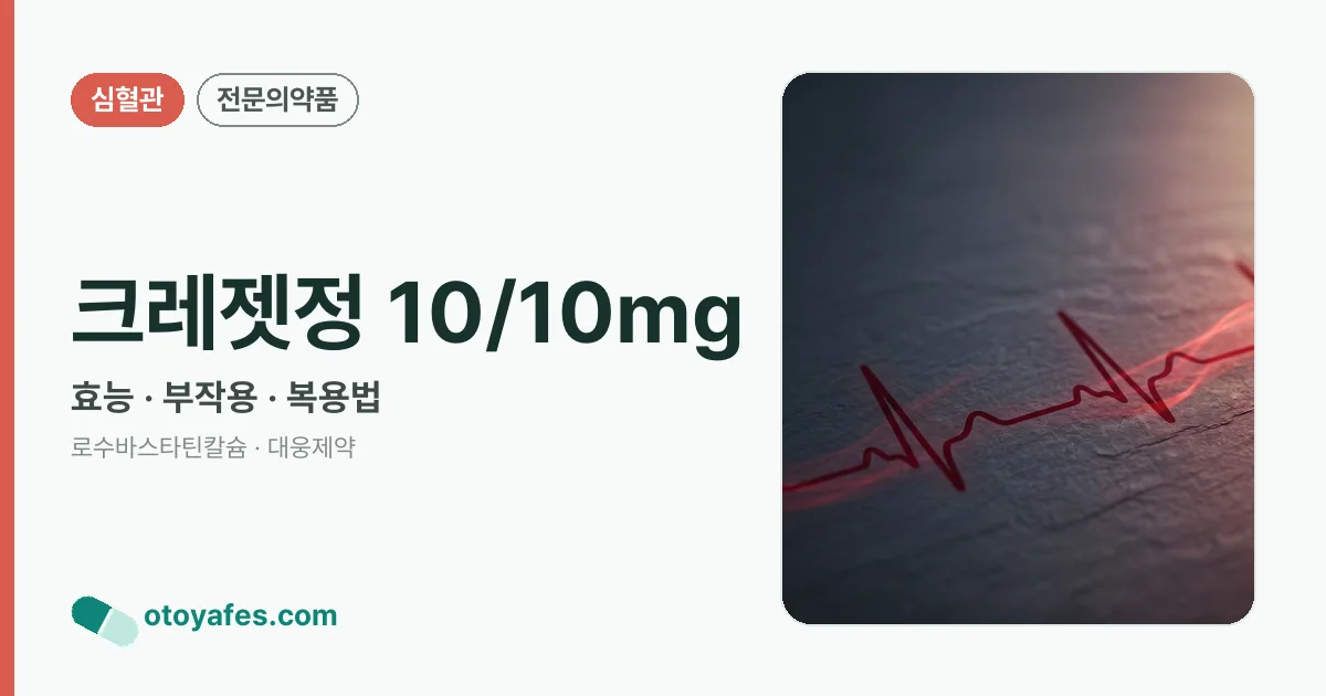 크레젯정 10/10mg 정리 썸네일