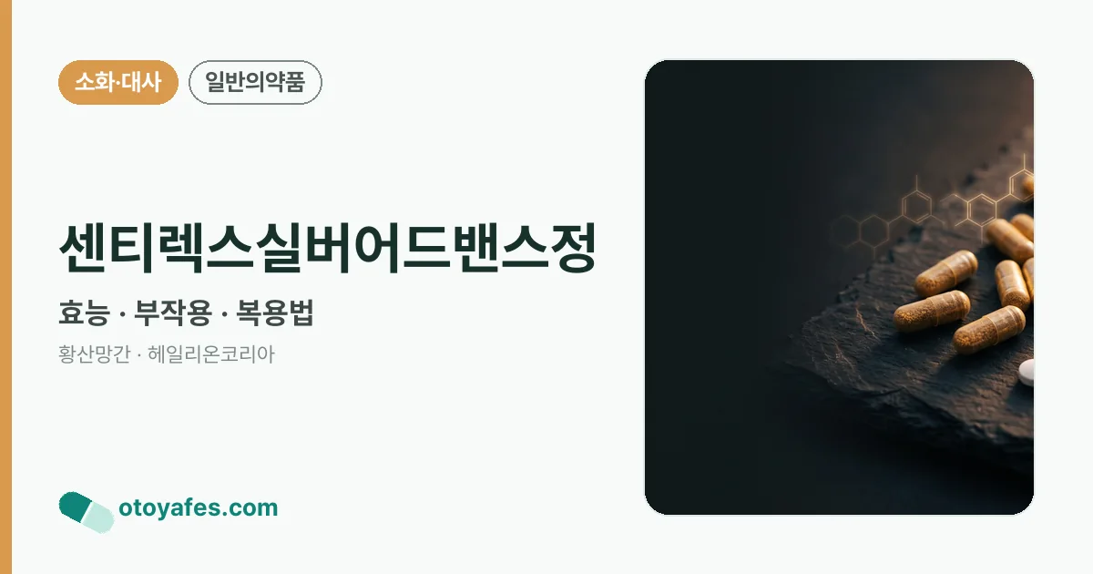 센티렉스실버어드밴스정 정리 썸네일