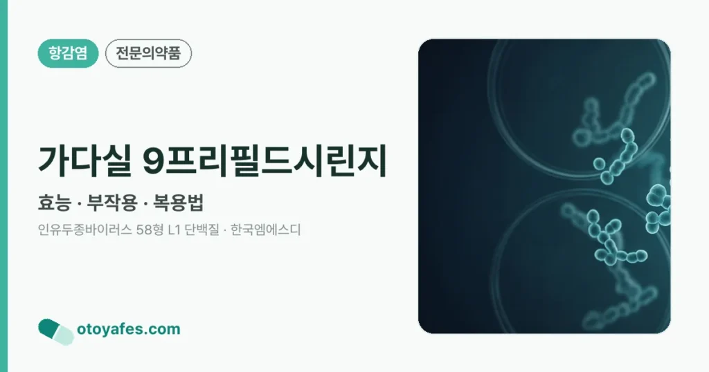 가다실 9프리필드시린지 정리 썸네일