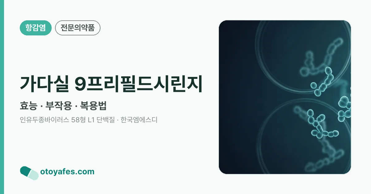 가다실 9프리필드시린지 정리 썸네일