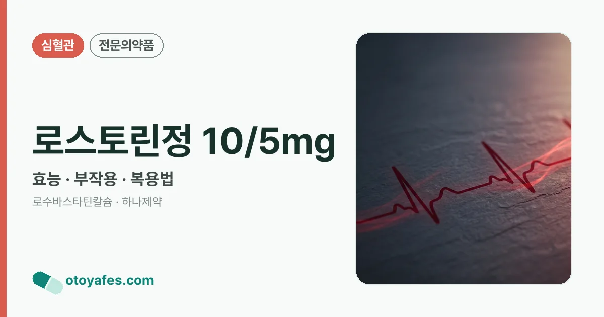 로스토린정 10/5mg 정리 썸네일