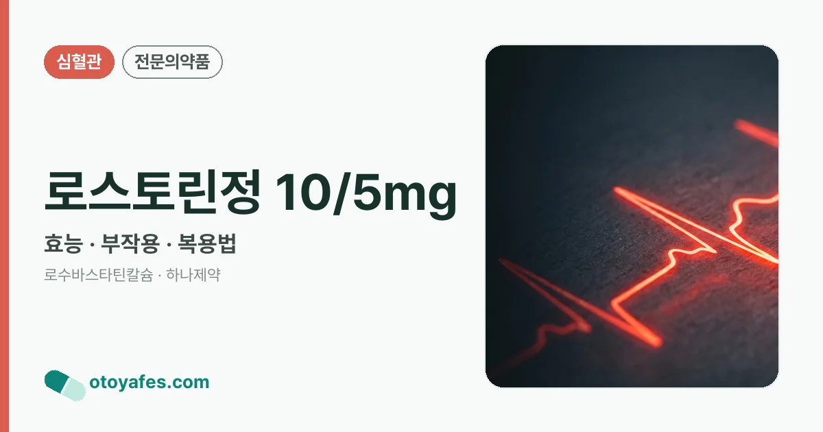 로스토린정 10/5mg 정리 썸네일