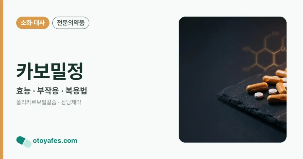 카보밀정 정리 썸네일