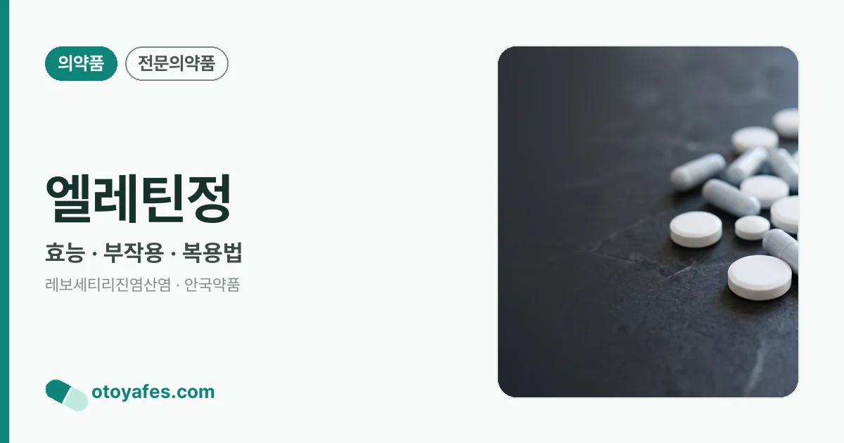 엘레틴정 정리 썸네일