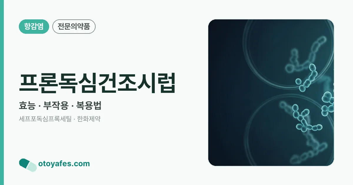 프론독심건조시럽 정리 썸네일