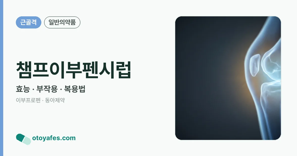 챔프이부펜시럽 정리 썸네일