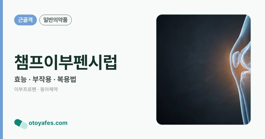 챔프이부펜시럽 정리 썸네일