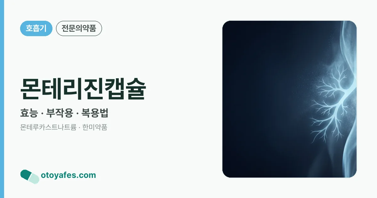 몬테리진캡슐 정리 썸네일
