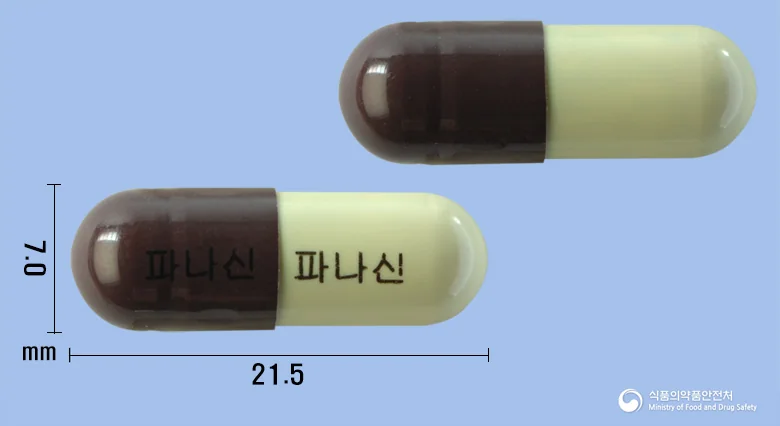 파나신캡슐 실물 사진