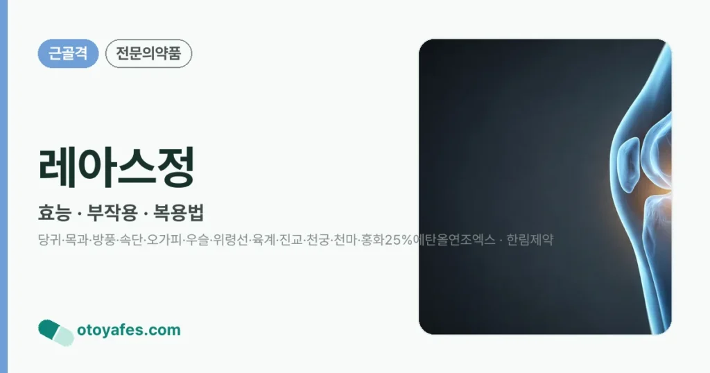 레아스정 정리 썸네일