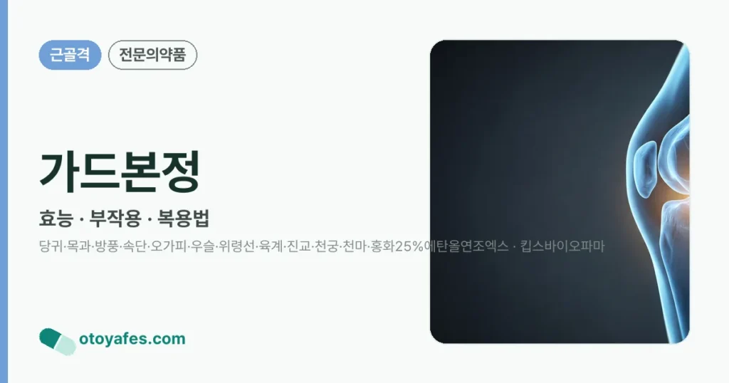 가드본정 정리 썸네일