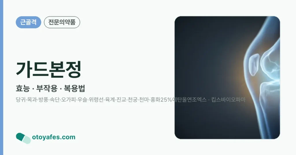 가드본정 정리 썸네일