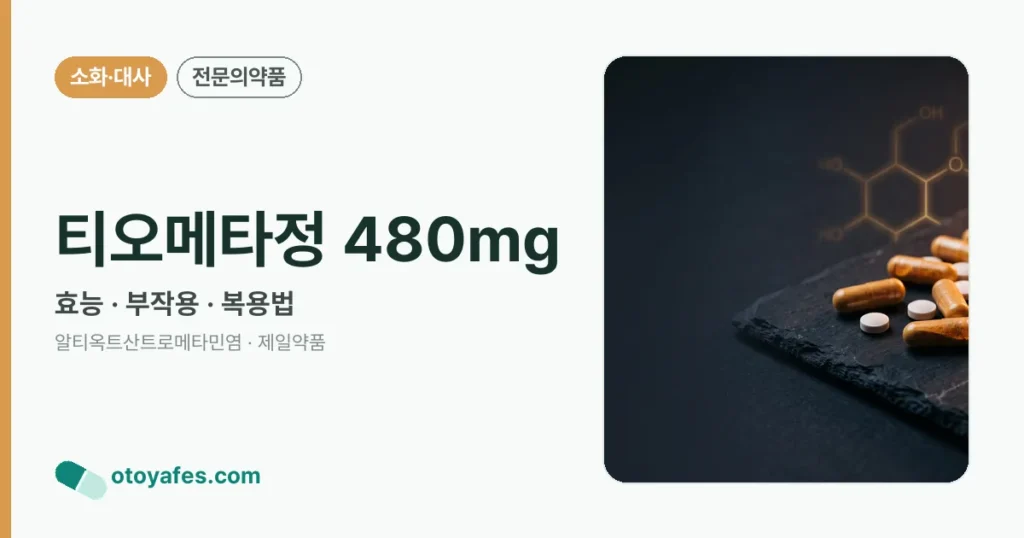티오메타정 480mg 정리 썸네일