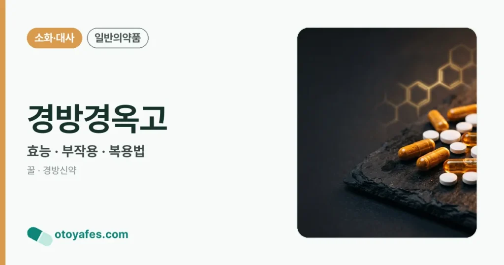 경방경옥고 정리 썸네일