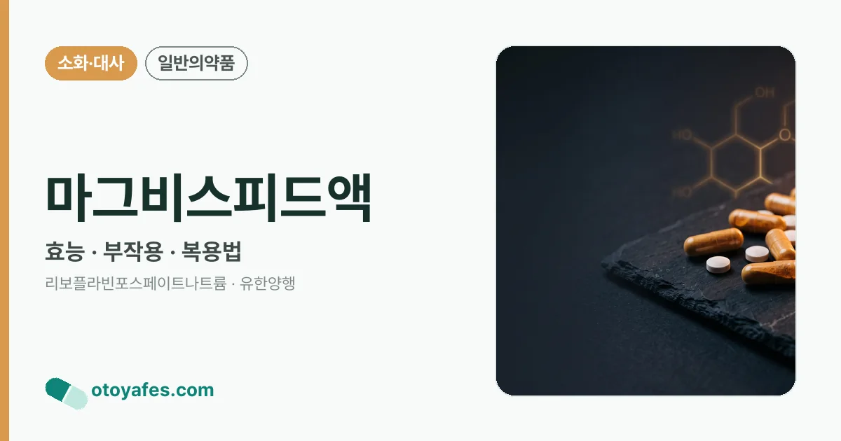 마그비스피드액 정리 썸네일