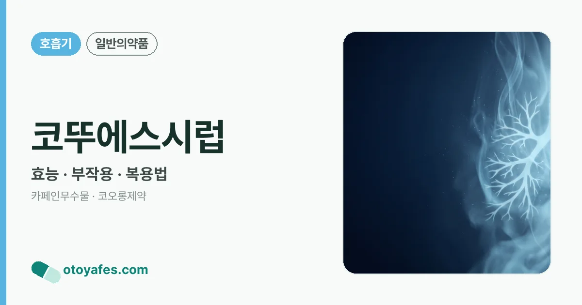 코뚜에스시럽 정리 썸네일