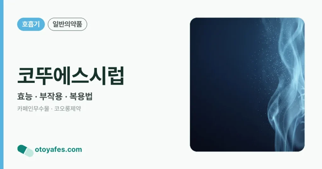 코뚜에스시럽 정리 썸네일