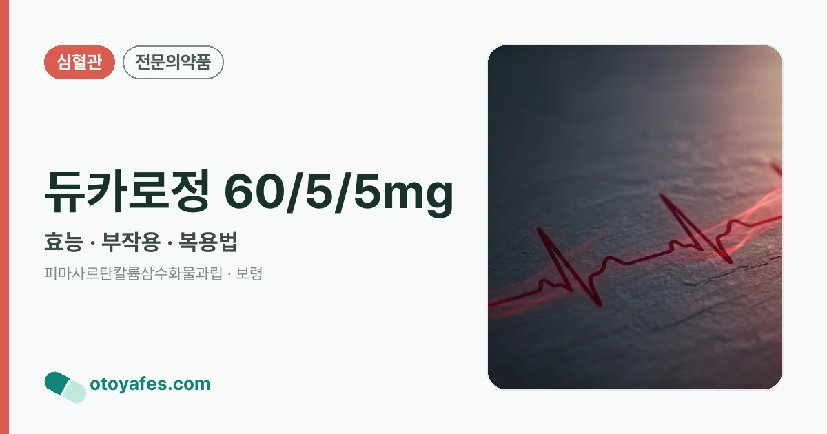 듀카로정 60/5/5mg 정리 썸네일