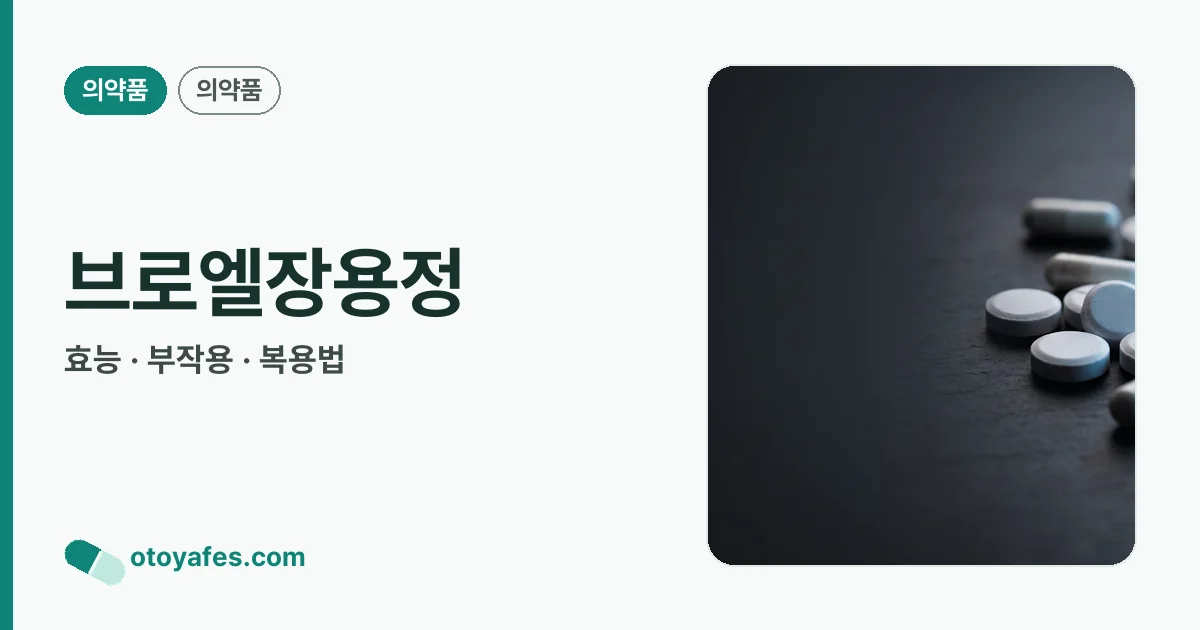 브로엘장용정 정리 썸네일