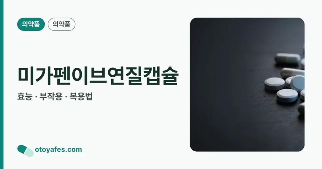 미가펜이브연질캡슐 정리 썸네일
