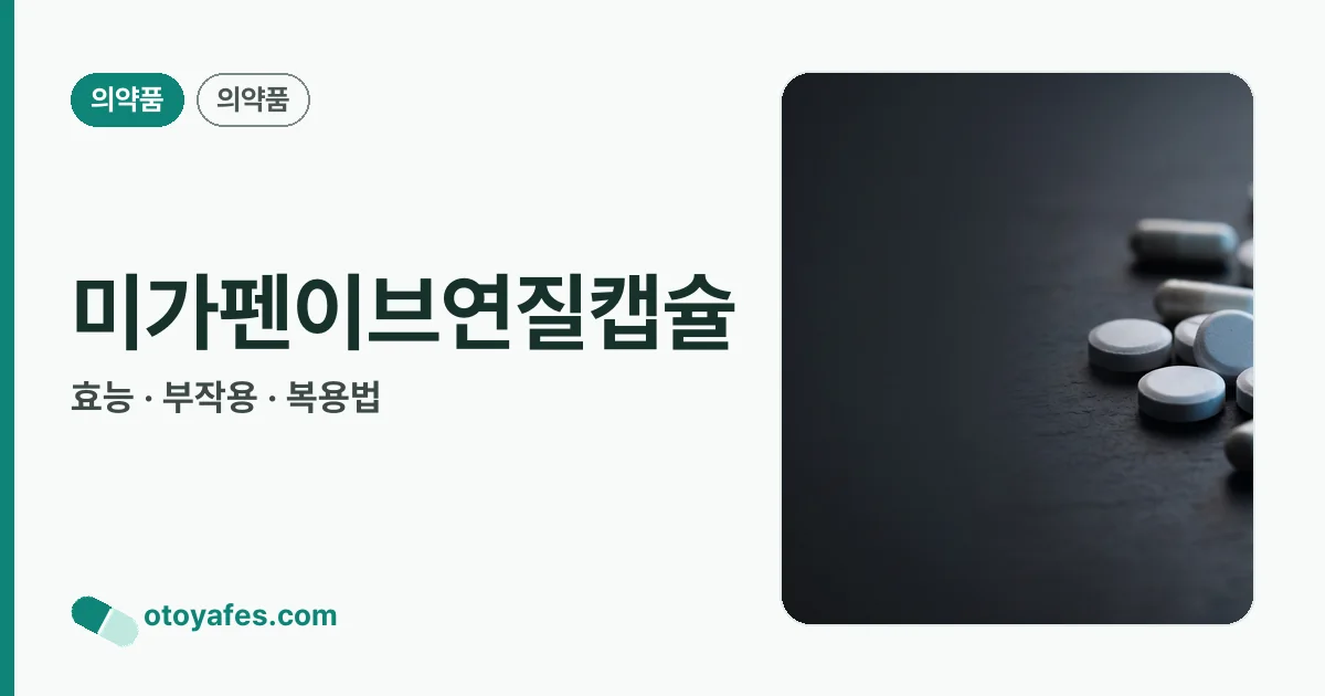 미가펜이브연질캡슐 정리 썸네일