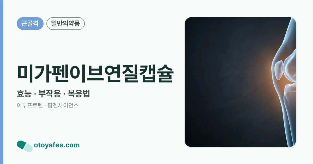 미가펜이브연질캡슐 정리 썸네일