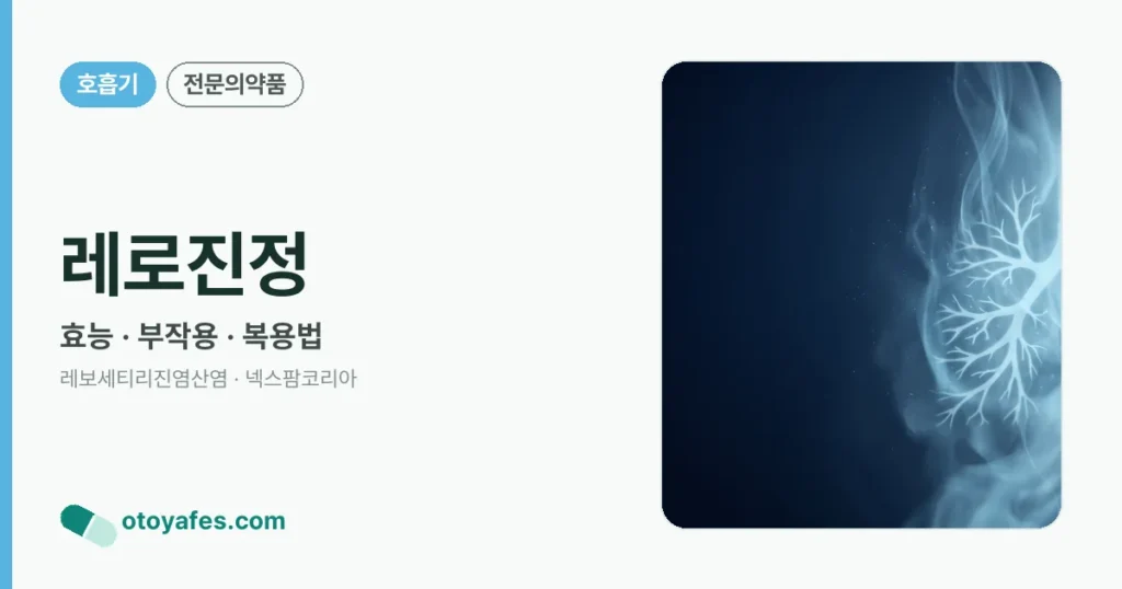 레로진정 정리 썸네일