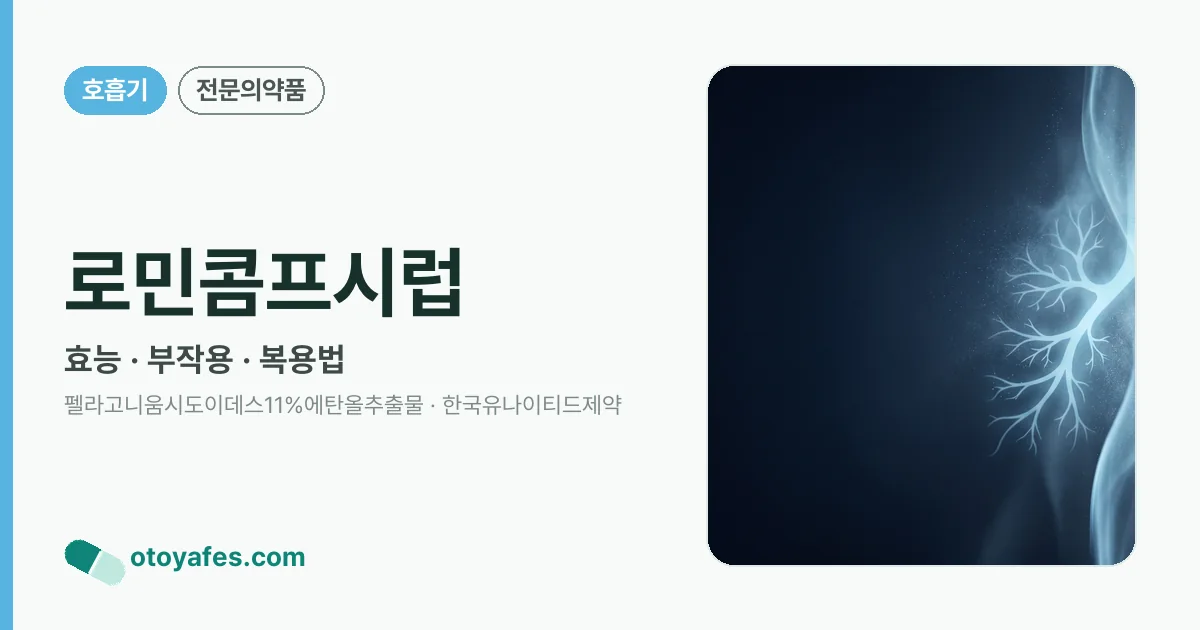 로민콤프시럽 정리 썸네일