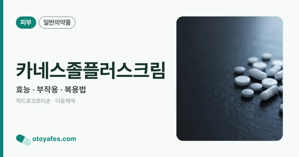 카네스졸플러스크림 정리 썸네일