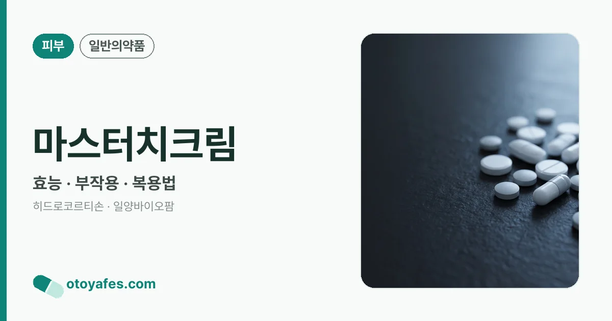 마스터치크림 정리 썸네일