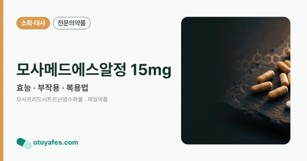 모사메드에스알정 15mg 정리 썸네일