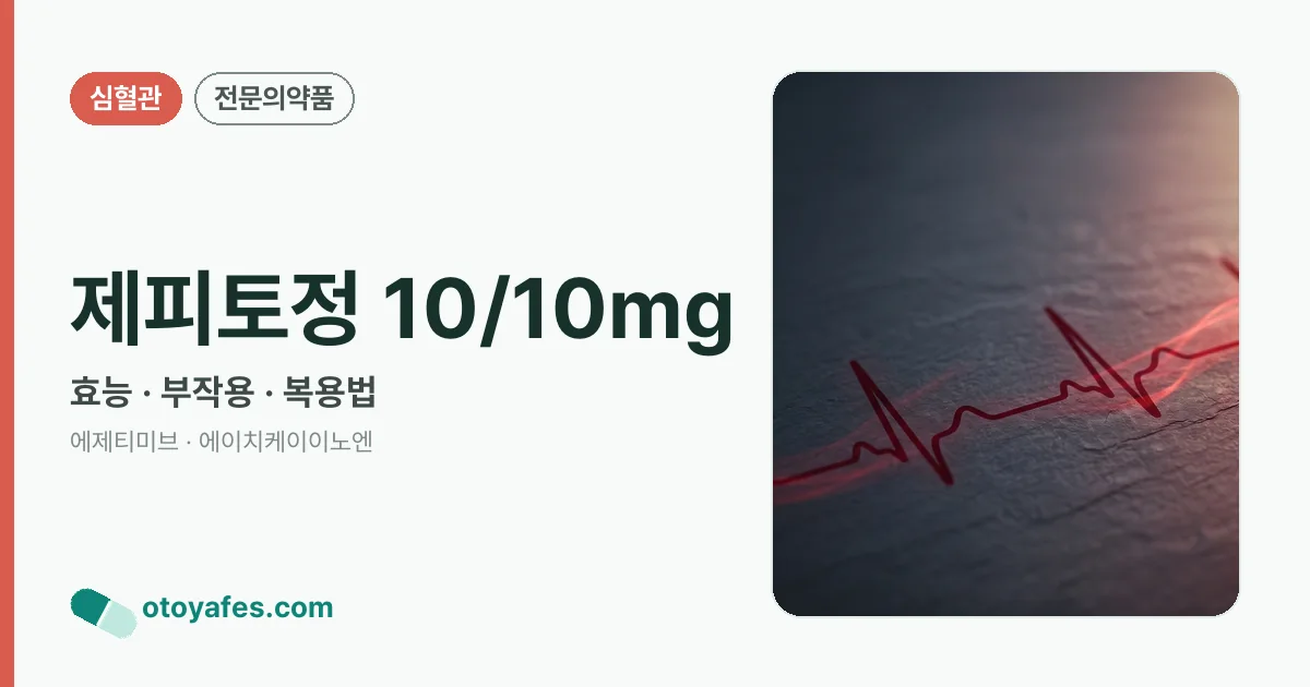 제피토정 10/10mg 정리 썸네일