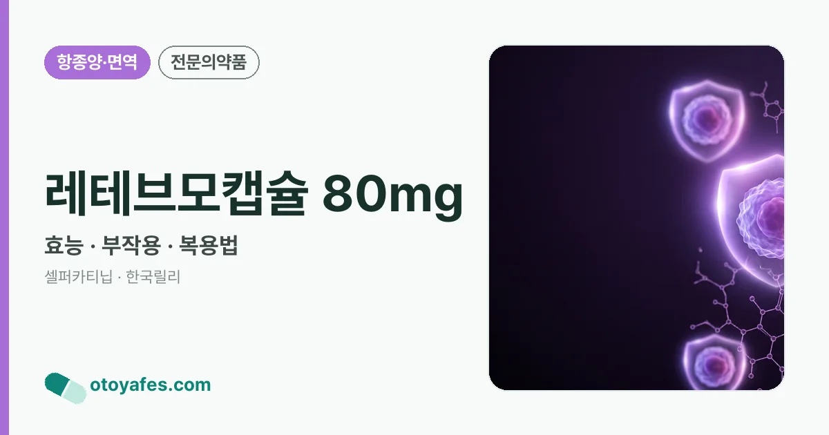 레테브모캡슐 80mg 정리 썸네일