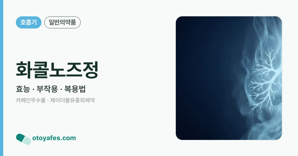 화콜노즈정 정리 썸네일