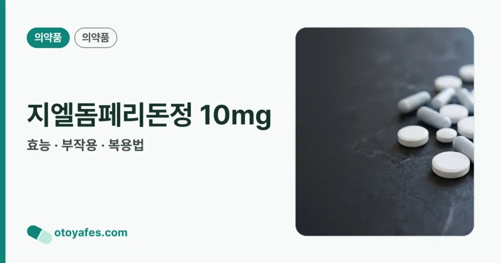 지엘돔페리돈정 10mg 정리 썸네일