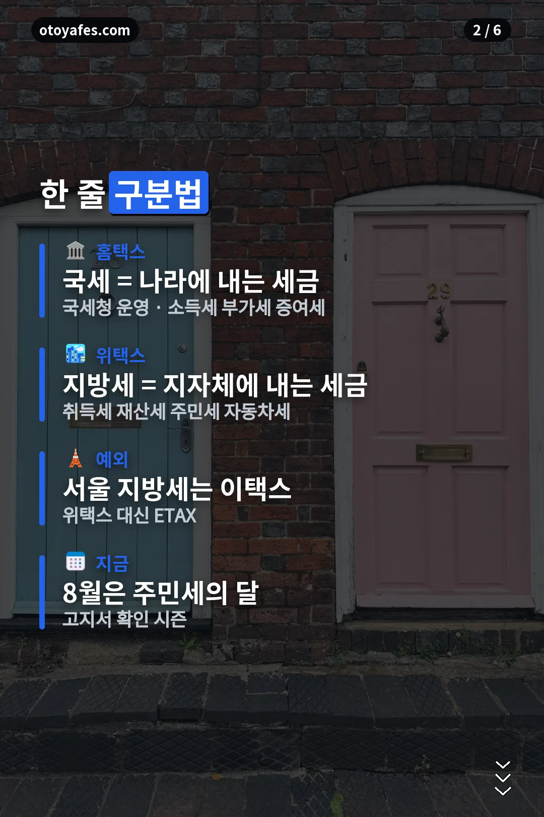 한 줄 구분법
