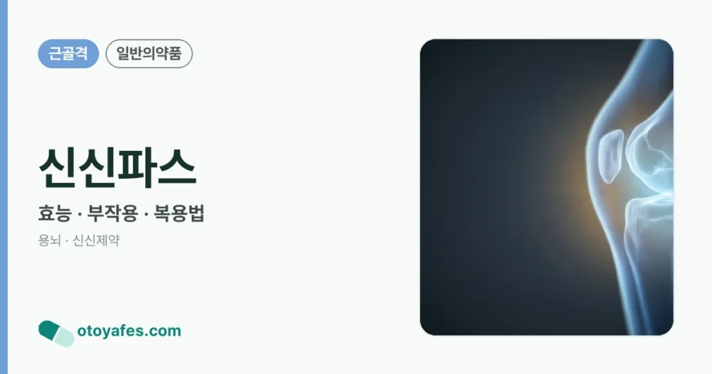 신신파스 정리 썸네일