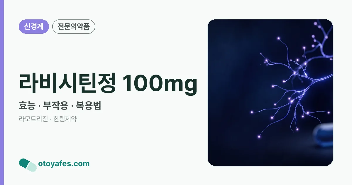 라비시틴정 100mg 정리 썸네일