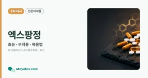 엑스팡정 효능과 부작용, 복용법